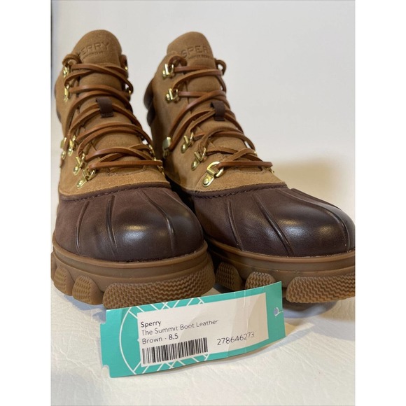 SPERRY THE SUMMIT BOOT, LEATHER, BROWN. WOMENS SZ 8.5 NWT. RETAIL $130 - Picture 9 of 11